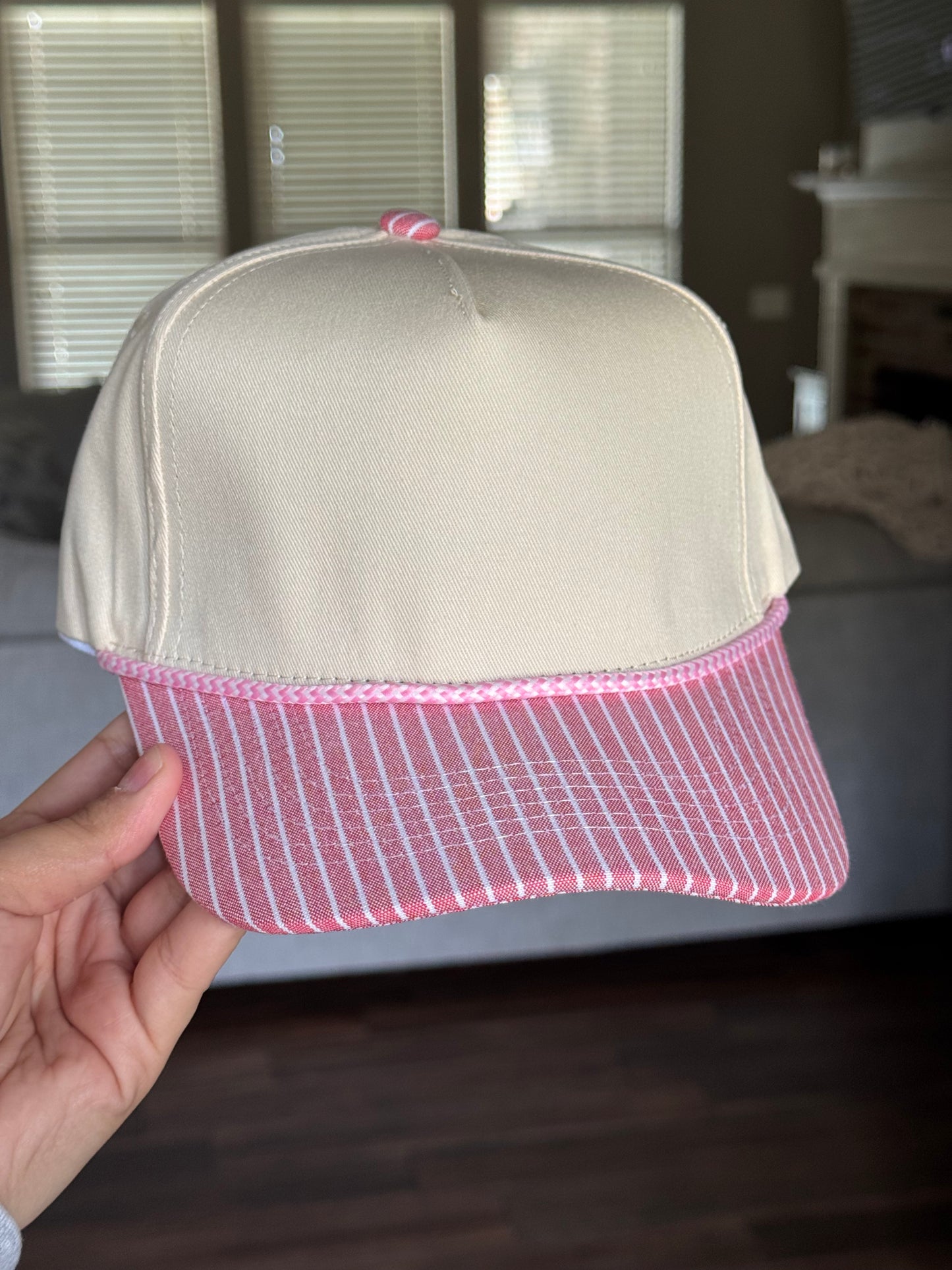 STRIPED CANVAS HATS