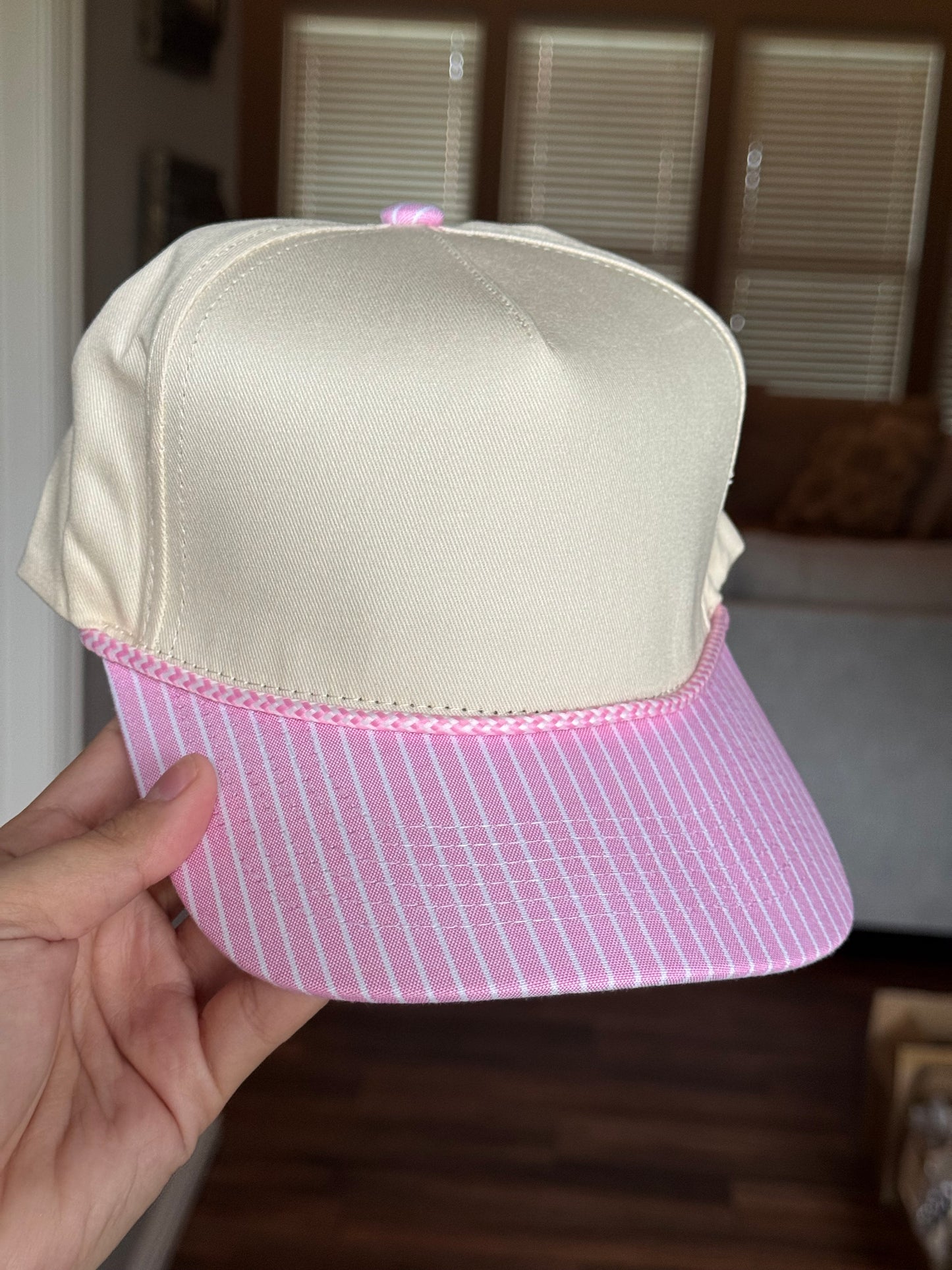 STRIPED CANVAS HATS