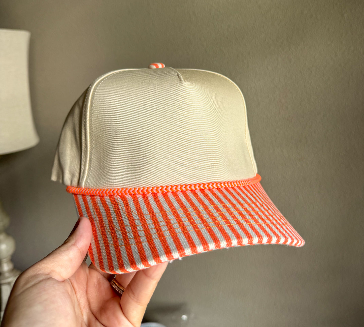 STRIPED CANVAS HATS